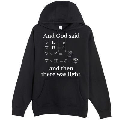 God Said MaxwellS Equations Integral Form Geeks Premium Pullover Hoodie