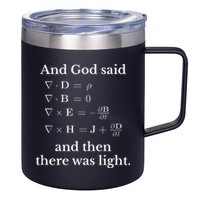 God Said MaxwellS Equations Integral Form Geeks 12oz Stainless Steel Coffee Mug