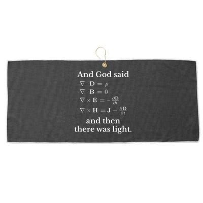 God Said MaxwellS Equations Integral Form Geeks Large Microfiber Waffle Golf Towel