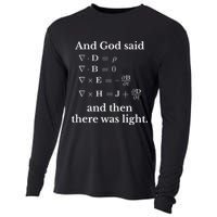 God Said MaxwellS Equations Integral Form Geeks Cooling Performance Long Sleeve Crew