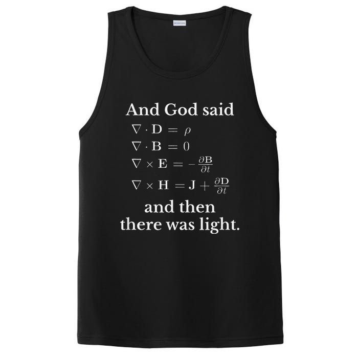 God Said MaxwellS Equations Integral Form Geeks PosiCharge Competitor Tank