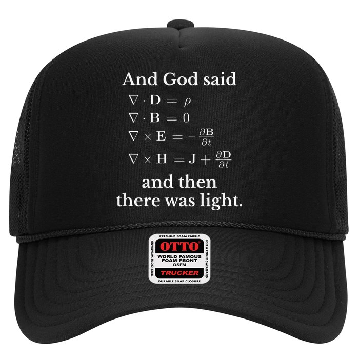 God Said MaxwellS Equations Integral Form Geeks Trucker Hat
