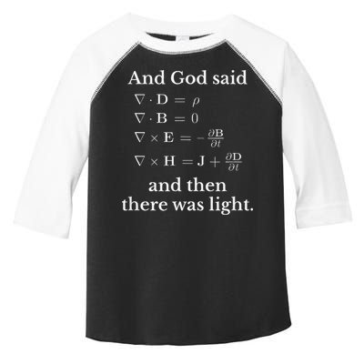 God Said MaxwellS Equations Integral Form Geeks Toddler Fine Jersey T-Shirt