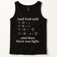 God Said MaxwellS Equations Integral Form Geeks Tank Top