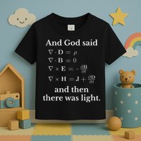 God Said MaxwellS Equations Integral Form Geeks Toddler T-Shirt