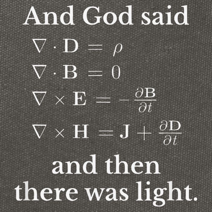 God Said MaxwellS Equations Integral Form Geeks Cotton Canvas Backpack