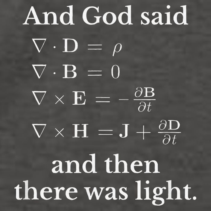 God Said MaxwellS Equations Integral Form Geeks Vector Backpack