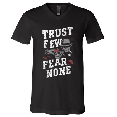 Gangster Style Mafia Lifestyle Organized Crime Family V-Neck T-Shirt