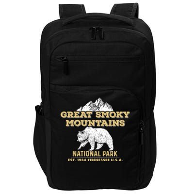 Great Smoky Mountains National Park Tennessee Bear Gift Impact Tech Backpack