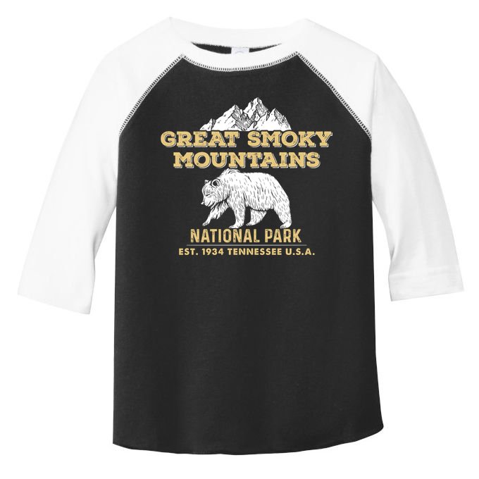 Great Smoky Mountains National Park Tennessee Bear Gift Toddler Fine Jersey T-Shirt