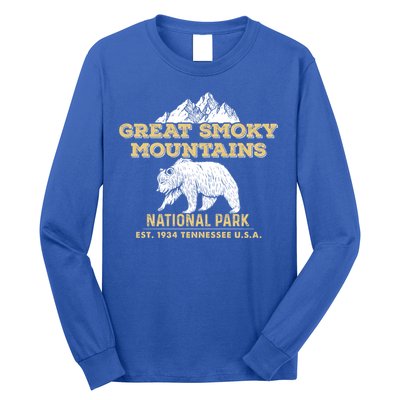 Great Smoky Mountains National Park Tennessee Bear Gift Long Sleeve Shirt