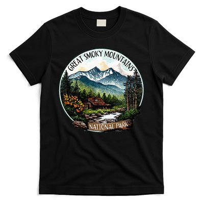 Great Smoky Mountains National Park Vintage Scene Souvenir T-Shirt