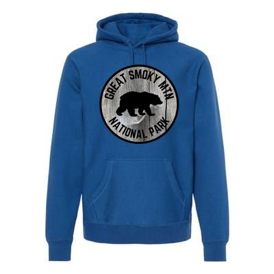 Great Smoky Mountains National Park Tennessee Bear Outdoors Gift Premium Hoodie