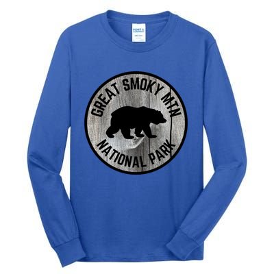 Great Smoky Mountains National Park Tennessee Bear Outdoors Gift Tall Long Sleeve T-Shirt