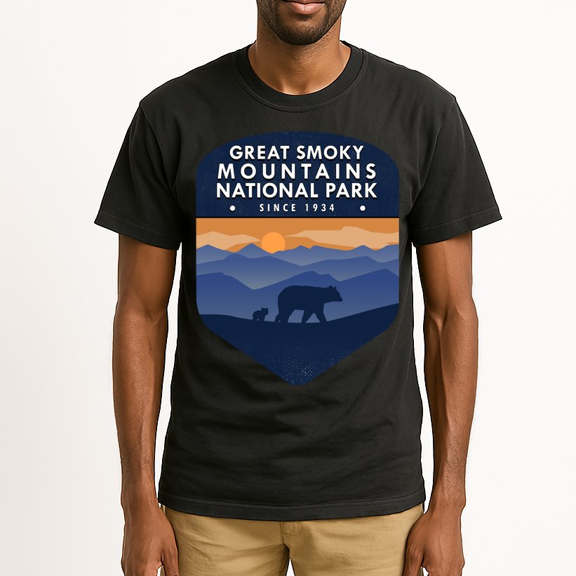 Great Smoky Mountains National Park TN Bear Tall T-Shirt