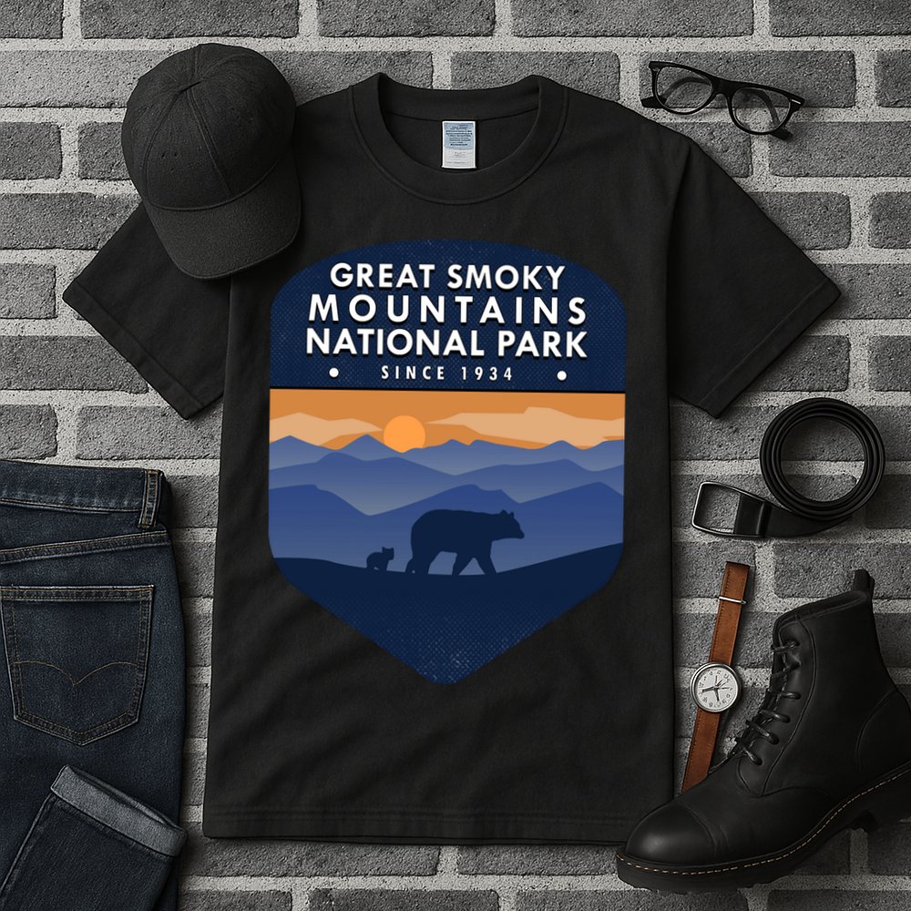 Great Smoky Mountains National Park TN Bear Tall T-Shirt