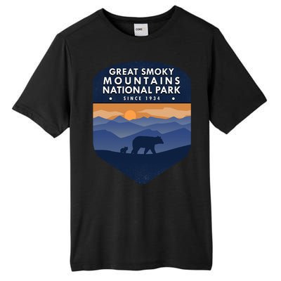 Great Smoky Mountains National Park TN Bear Tall Fusion ChromaSoft Performance T-Shirt