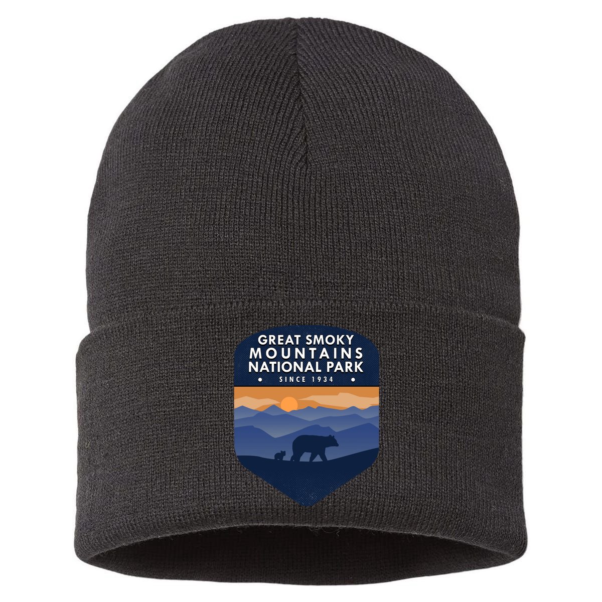 Great Smoky Mountains National Park TN Bear Sustainable Knit Beanie