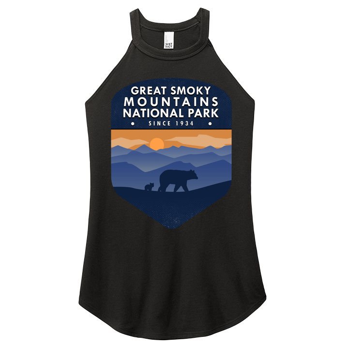 Great Smoky Mountains National Park TN Bear Women's Perfect Tri Rocker Tank