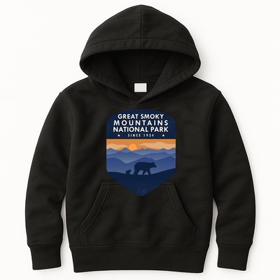 Great Smoky Mountains National Park TN Bear Kids Hoodie