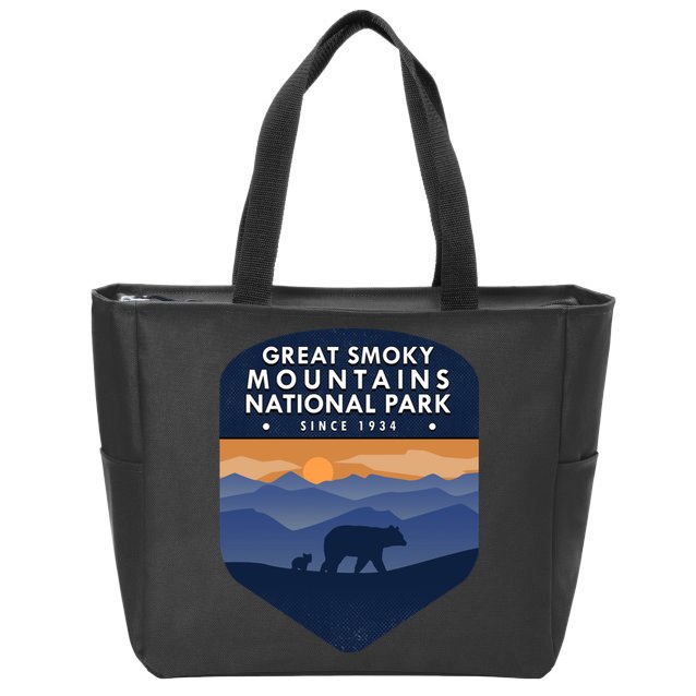 Great Smoky Mountains National Park TN Bear Zip Tote Bag