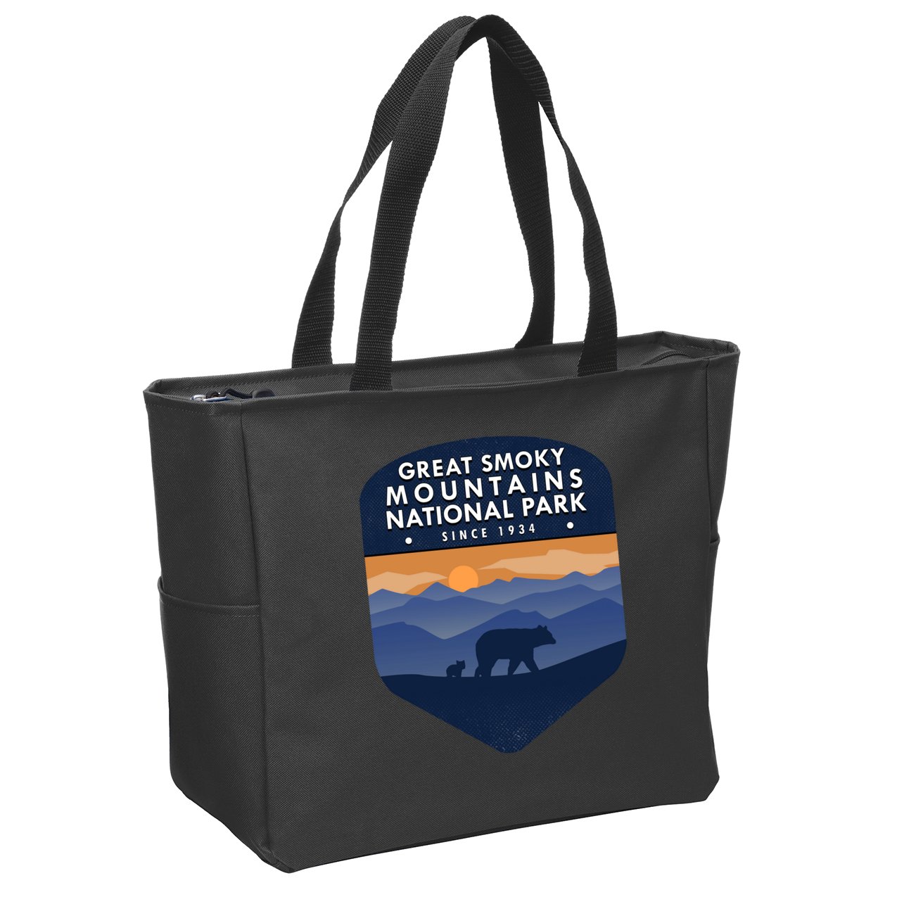 Great Smoky Mountains National Park TN Bear Zip Tote Bag
