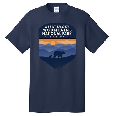 Great Smoky Mountains National Park TN Bear Tall T-Shirt