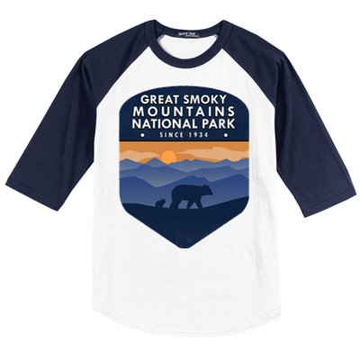 Great Smoky Mountains National Park TN Bear Baseball Sleeve Shirt