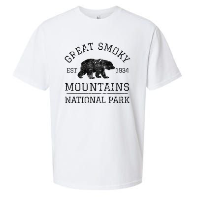 Great Smoky Mountains National Park Tennessee Bear Hiking Sueded Cloud Jersey T-Shirt