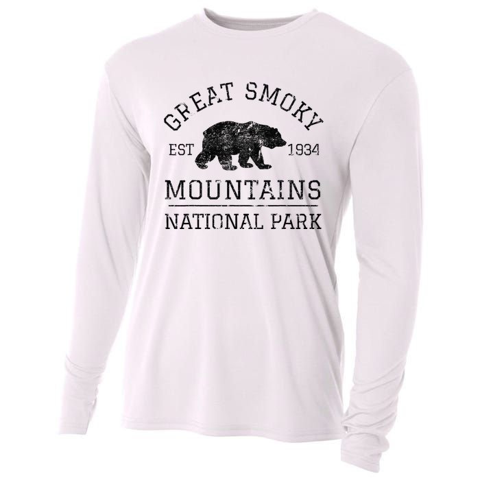 Great Smoky Mountains National Park Tennessee Bear Hiking Cooling Performance Long Sleeve Crew