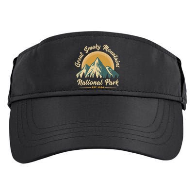 Great Smoky Mountains National Park Vintage Cute Gift Adult Drive Performance Visor