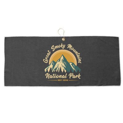 Great Smoky Mountains National Park Vintage Cute Gift Large Microfiber Waffle Golf Towel