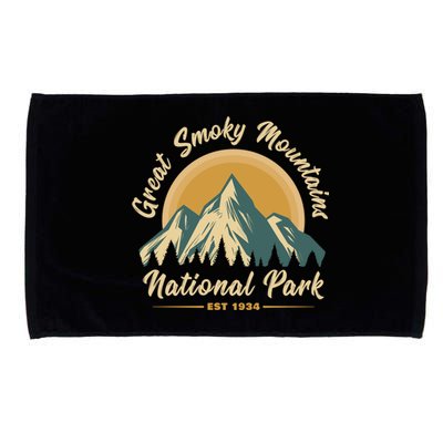 Great Smoky Mountains National Park Vintage Cute Gift Microfiber Hand Towel