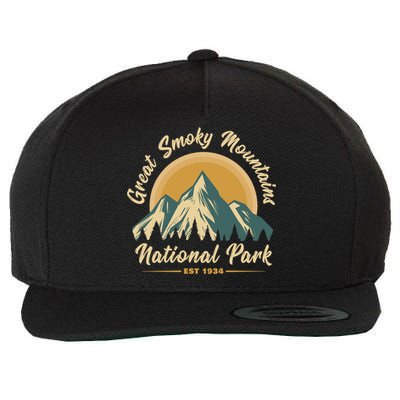 Great Smoky Mountains National Park Vintage Cute Gift Wool Snapback Cap