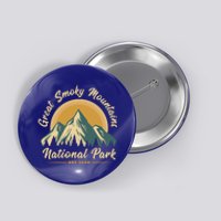 Great Smoky Mountains National Park Vintage Cute Gift Button