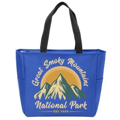 Great Smoky Mountains National Park Vintage Cute Gift Zip Tote Bag