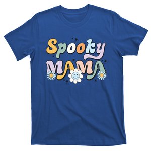 Groovy Spooky Mama Retro Halloween Ghost Witchy Spooky Mom T-Shirt