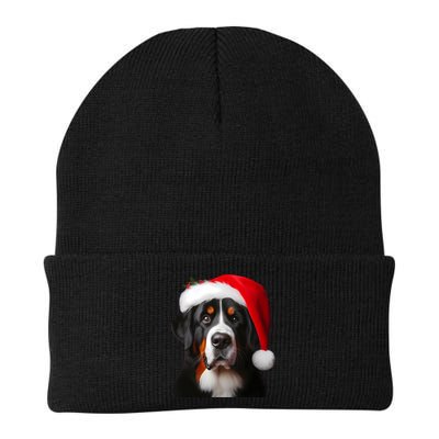 Greater Swiss Mountain Dog With Santa Hat Christmas Dog Mom Gift Beanie