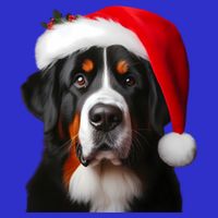 Greater Swiss Mountain Dog With Santa Hat Christmas Dog Mom Gift 16 in Basic Backpack