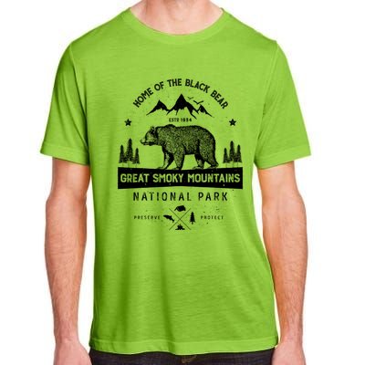 Great Smoky Mountains National Park Gift Bear Vintage Gift Adult ChromaSoft Performance T-Shirt