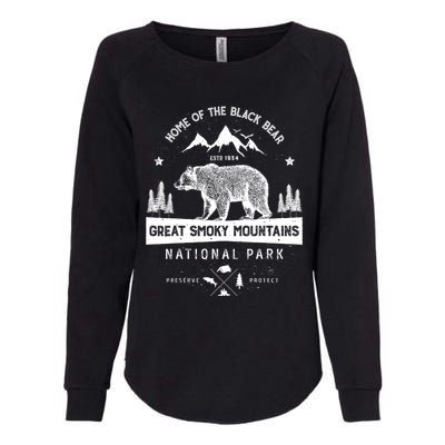 Great Smoky Mountains National Park Gift Bear Vintage Gift Womens California Wash Sweatshirt