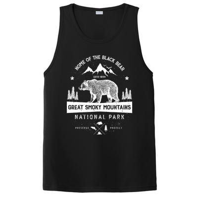 Great Smoky Mountains National Park Gift Bear Vintage Gift PosiCharge Competitor Tank