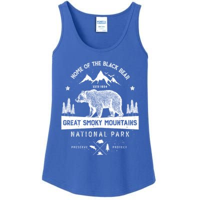 Great Smoky Mountains National Park Gift Bear Vintage Gift Ladies Essential Tank