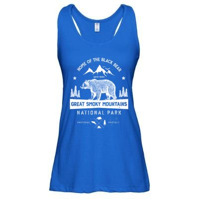 Great Smoky Mountains National Park Gift Bear Vintage Gift Ladies Essential Flowy Tank