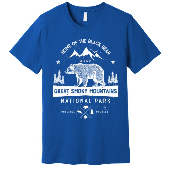 Great Smoky Mountains National Park Gift Bear Vintage Gift Premium T-Shirt