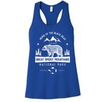 Great Smoky Mountains National Park Gift Bear Vintage Gift Women's Racerback Tank