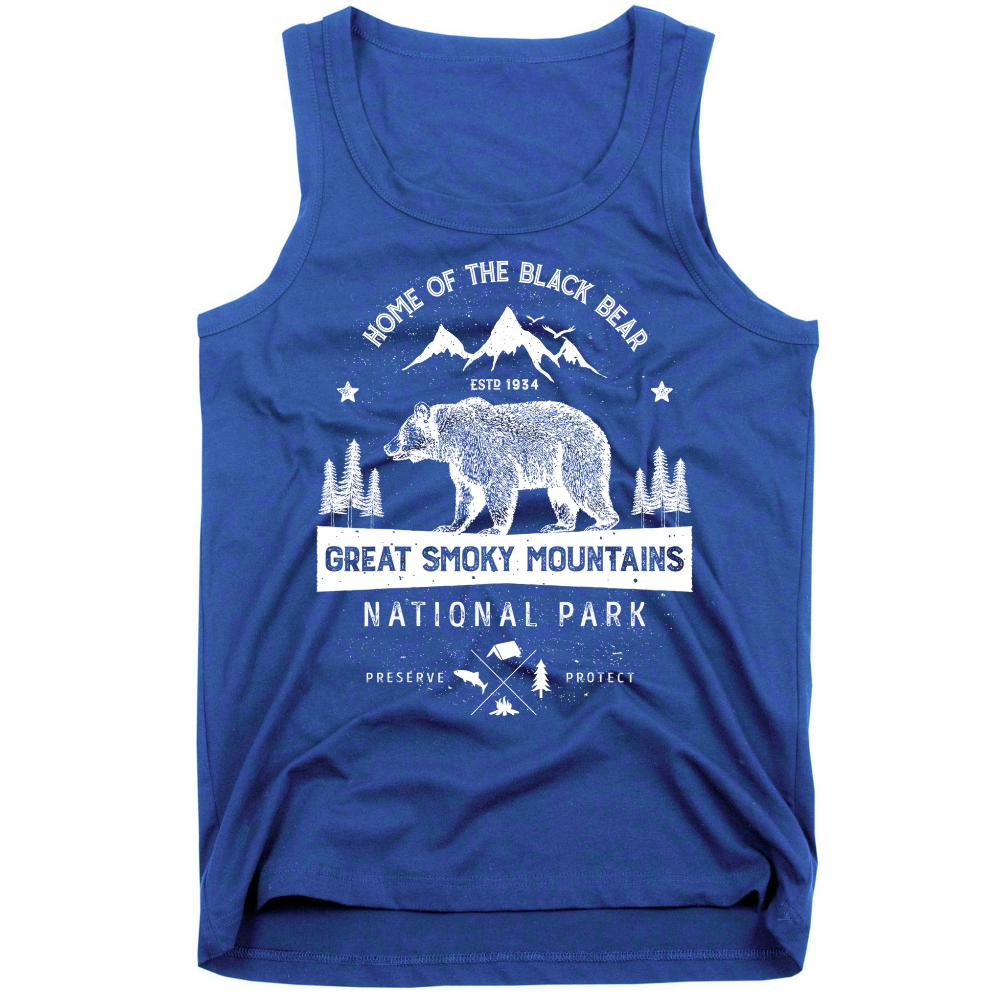 Great Smoky Mountains National Park Gift Bear Vintage Gift Tank Top