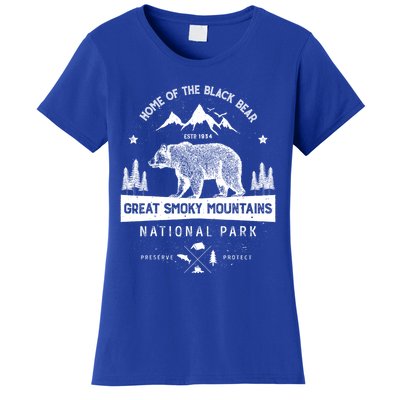 Great Smoky Mountains National Park Gift Bear Vintage Gift Women's T-Shirt