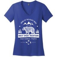 Great Smoky Mountains National Park Gift Bear Vintage Gift Women's V-Neck T-Shirt