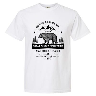 Great Smoky Mountains National Park Gift Bear Vintage Gift Garment-Dyed Heavyweight T-Shirt